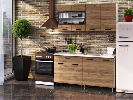 Кухонный Гарнитур Риана  Крафт 1600/1700/1800/2000 мм