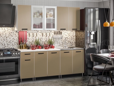 Кухонный Гарнитур  Риана-1 Капучино 1600/1700/1800/2000 мм