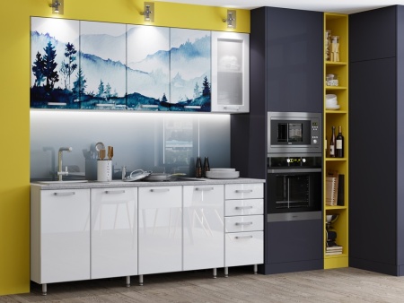 Кухонный Гарнитур Холмы МДФ 1600/1700/1800/2000 мм