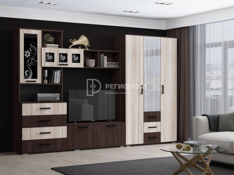 Гостиная Ноктюрн-11 №2 /Разные Цвета (Ш-3200 x В-2120 x Г-470 мм)