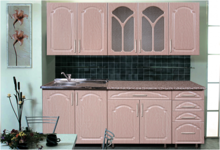 Кухонный Гарнитур Лилия МДФ 2000 мм (Модули 800 + 800 + 400 мм)/Разные Цвета