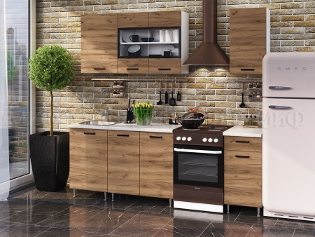 Кухонный Гарнитур Риана  Крафт 1600/1700/1800/2000 мм