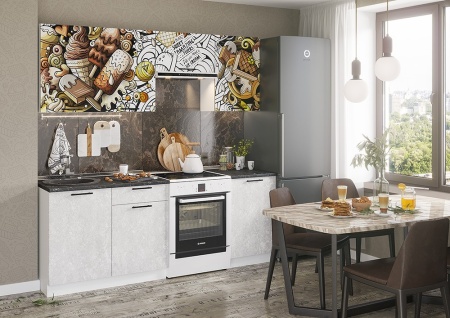 Кухонный Гарнитур Нувель Ice Cream 2100 мм №1