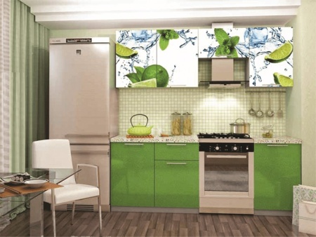 Кухонный Гарнитур София Лайм 2100 мм