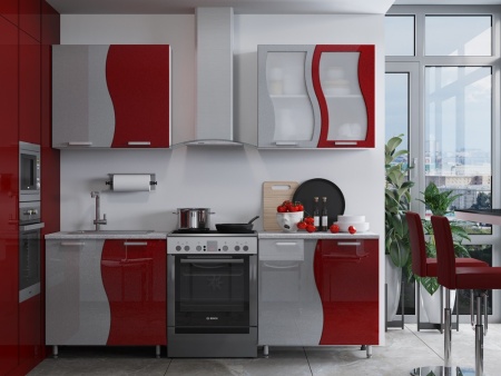 Кухонный Гарнитур Волна Глянец 1600/2000/2500/2600 мм