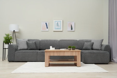 Диван угловой еврокнижка Имир MODOOL MAX серый