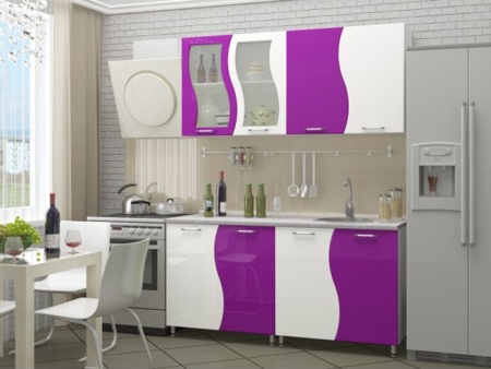 Кухонный Гарнитур Волна Глянец 1600/2000/2500/2600 мм